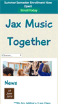 Mobile Screenshot of jaxmusictogether.com